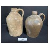2 Stoneware Jugs.