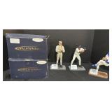 Baseball Statues W/Autographs.