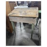 Rustic Slant Front Pine Desk.