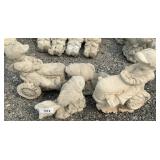 Concrete Fish & Tractor Garden Sculptures.