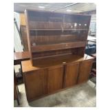 Mid Century Modern Walnut Hutch.