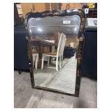 Oriental Painted Wall Mirror.