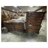 Traditional Style Dark Cherry Highboy & Vanity.