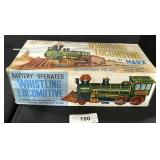 Battery Operated Marx  Whistling Locomotive Toy