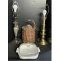 WWII Stoneware Rum Jar, Corningware Dish, Lamps.