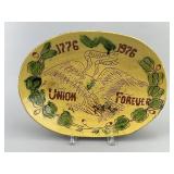 Breininger Pottery Redware Bicentennial Platter.
