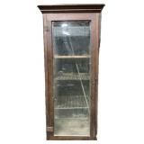 Antique Wooden Glass Countertop Display Case.