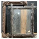 Pair of Folk Art Tramp Hobo Art Picture Frames.