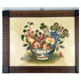 PA Dutch Folk Art David Ellinger Framed Theorem.