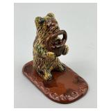 Breininger Pottery Pennsylvania Redware Bear.