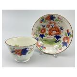 Rare English Gaudy Dutch Cup & Saucer No Name.