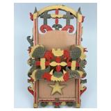 PA Dutch Folk Art Wall Mail Holder.