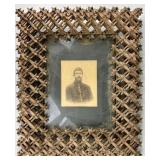 Folk Art Crown of Thorns Tramp Hobo Art Frame.
