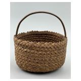 Herringbone Weave Rye Gathering Basket.