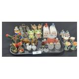 Japan, Frogs, Birds, Stein Salt & Pepper Shakers,