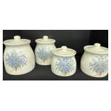 4 Floral Jars.