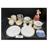 S&P Shakers. Bisque Discs, Teacups.