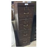 Pressed Steel Filing Cabinet.