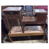 Mid Century Modern Marble Top Coffee Table, (3)