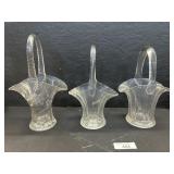 EAPG Glass Baskets, George W. Gerhart & Son.
