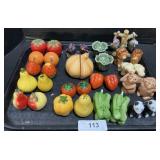 Fruit, Veggie, Animal, Japan Salt & Pepper
