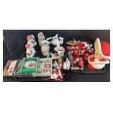 Lot Of Christmas Ornaments & Figures.