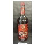 Sealed Christian Brothers Brandy Bottle.
