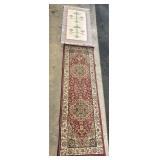 Crimson & Flat-Weave Wool Rug Runners.