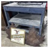 Wooden Workbench, Yuengling Advertising Sign,