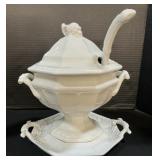 Red Cliff Ironstone Soup Tureen.