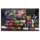 Die Cast Cars, Cast Iron Figures, Star Trek Cups.