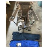 3 Outdoor Camping Folding Captainï¿½s Chairs.