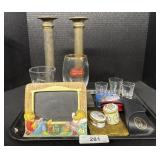 Candle Holders, Ray Ban Holder, Stemware Glasses.