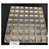 Vintage 36-Cavity Metal Industrial Chocolate Mold.