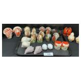 Turkey & Seashell Salt & Pepper Shakers.