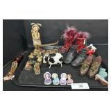 Boydï¿½s figurines, Shoe & Avon Trinkets.