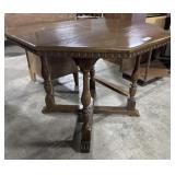 Victorian Style Carved Octagonal Table.