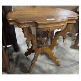 Victorian Turtle Top Parlor Table.