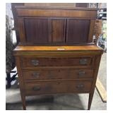 Hepplewhite Style Tambour Desk.