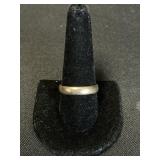 14K Gold Band Ring.