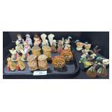 Japan Bird, Indian, Feed Bag Salt & Pepper Shakers