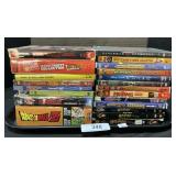 DVDs, Harry Potter, DragonBall Z, Children Movies.