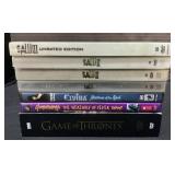 DVDs, Saw, Game Of Thrones, Elvira, Goosebumps.