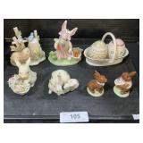 Lenox Easter Figurines And Salt & Pepper Shakers.