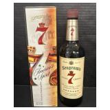 Seagrams Seven Crown Whiskey Bottle W/ Box