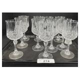 Vintage Crystal Stemware Goblets.