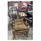 Maple Spindle Back Rocking Chair.