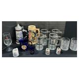 Ralph Lauren Crystal Glasses, Adv. Beer, Steins.