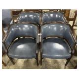 (4) Hickory Chair Regency-Style Armchair.