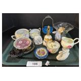 Sugar & Creamer Set, Bell, Trinket Dish.